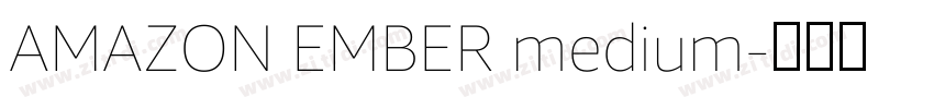 AMAZON EMBER medium字体转换